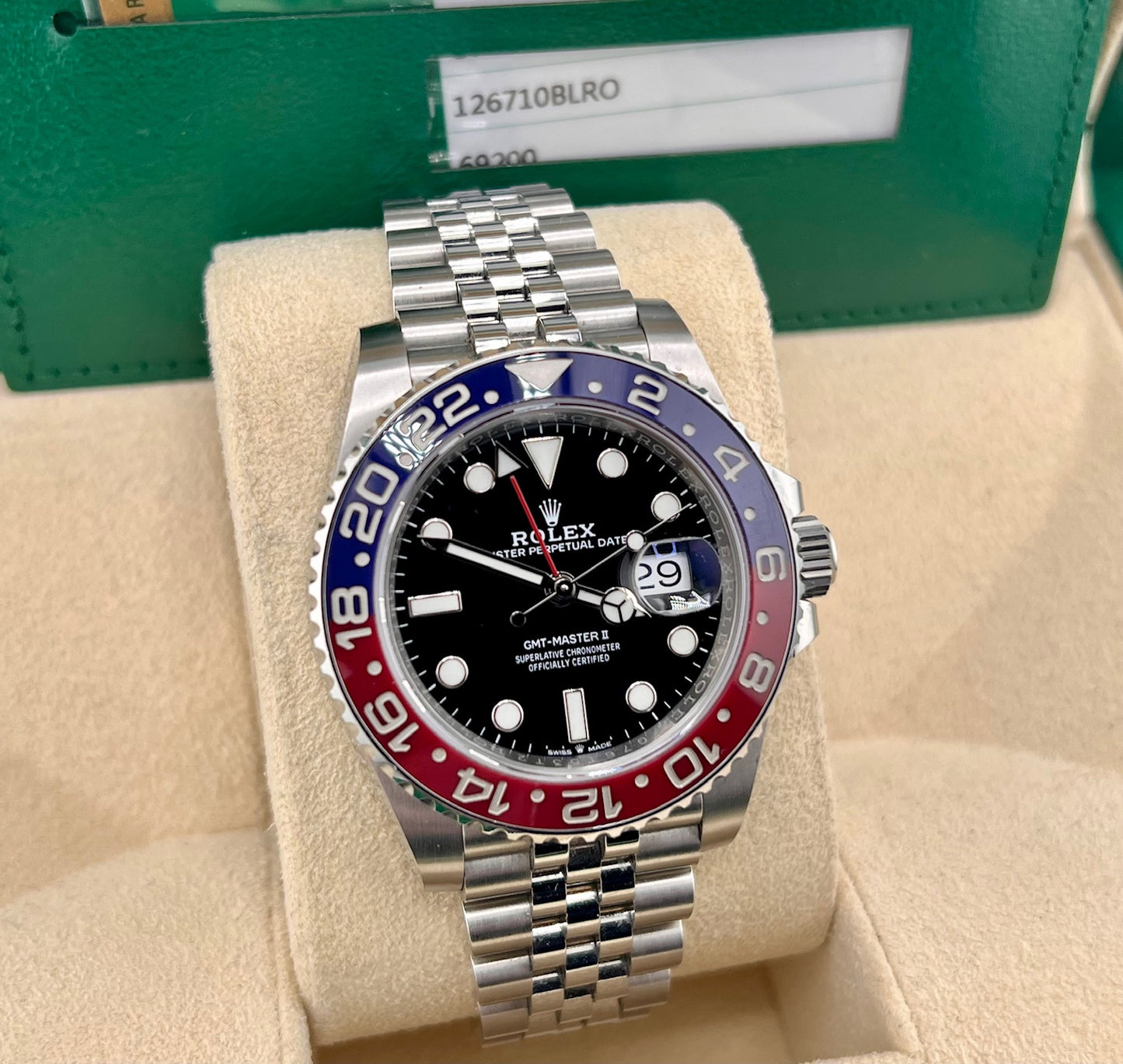 Rolex GMT-Master II 126710BLRO ''Pepsi'' Jubilèe 2019 USA B&P