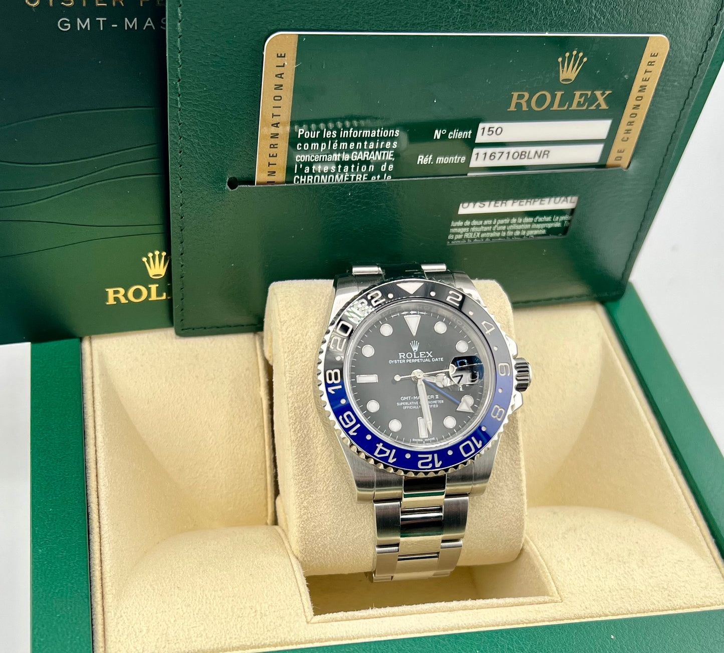 Rolex GMT-Master II "Batman" 116710BLNR 2014+Service 2017