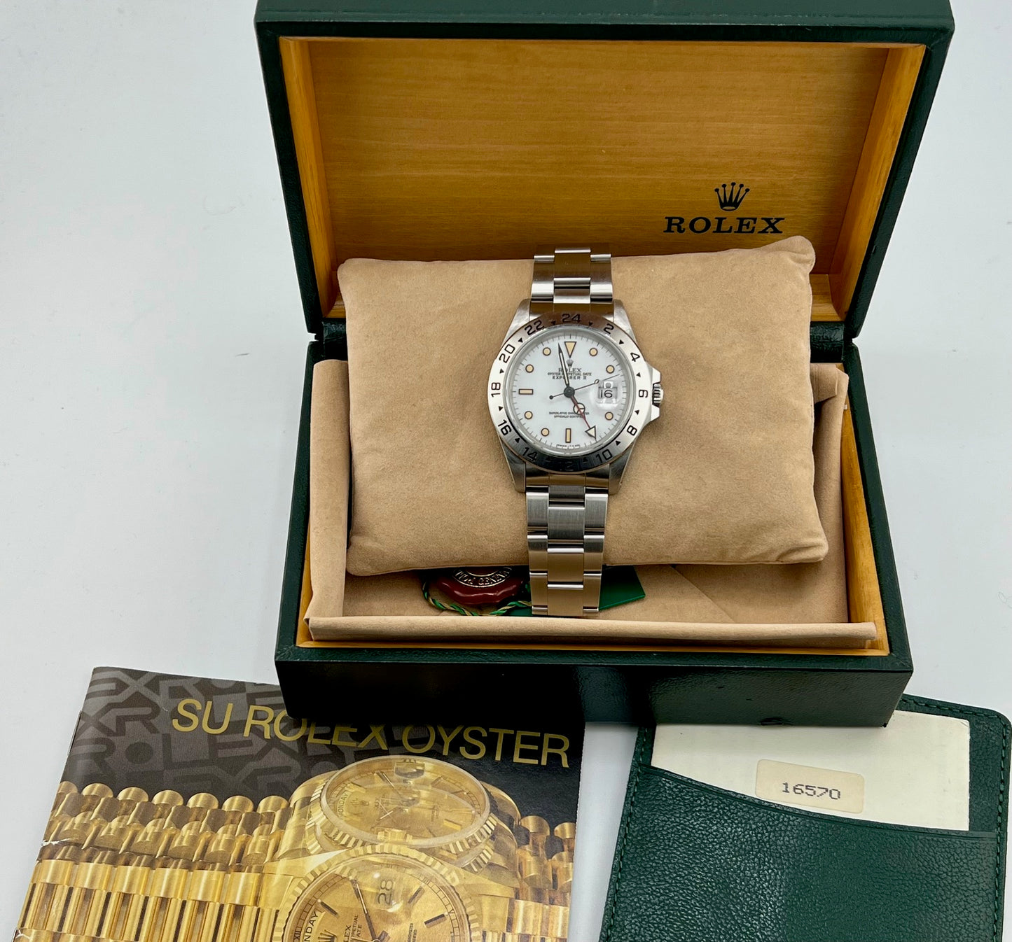 Rolex Explorer II 16570 ''Chicchi di mais'' 1992 (CH)