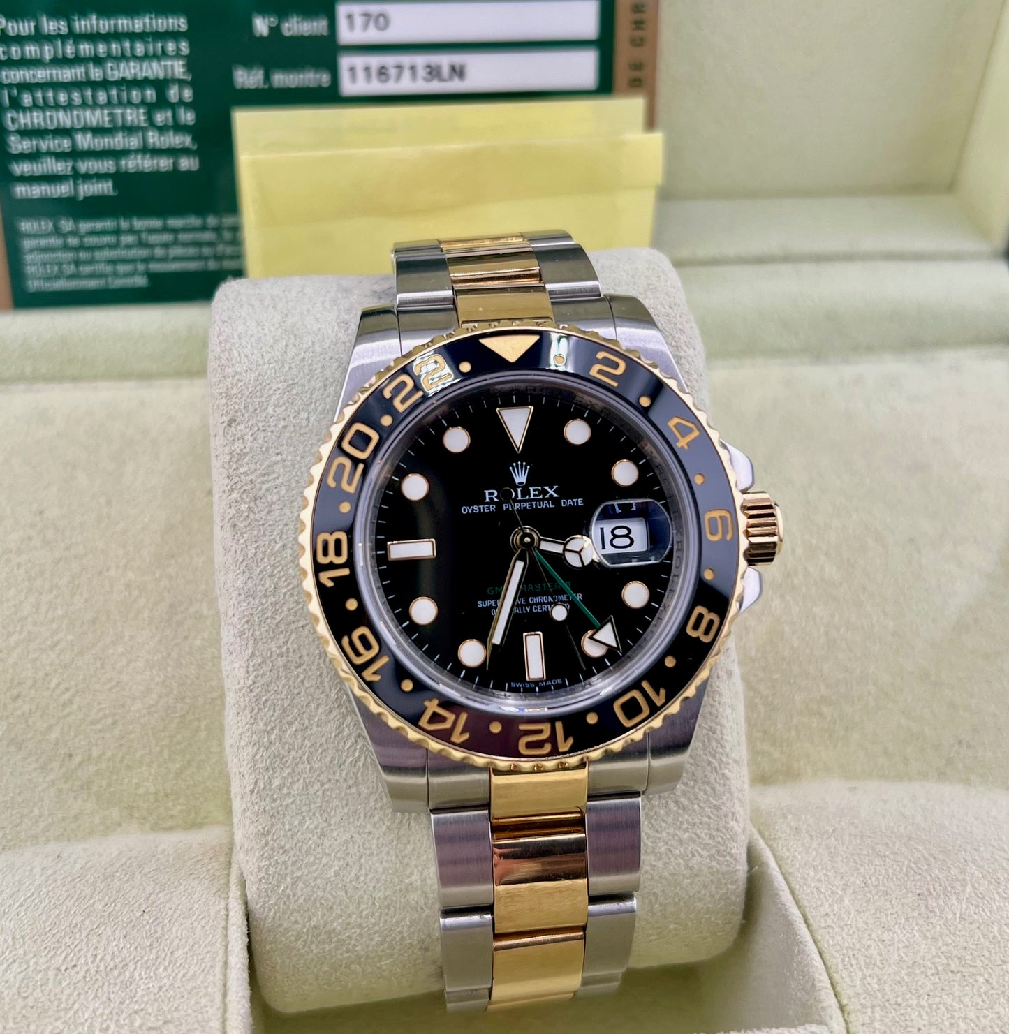 Rolex GMT-Master II 116713LN 2008 Box&Paper ITA