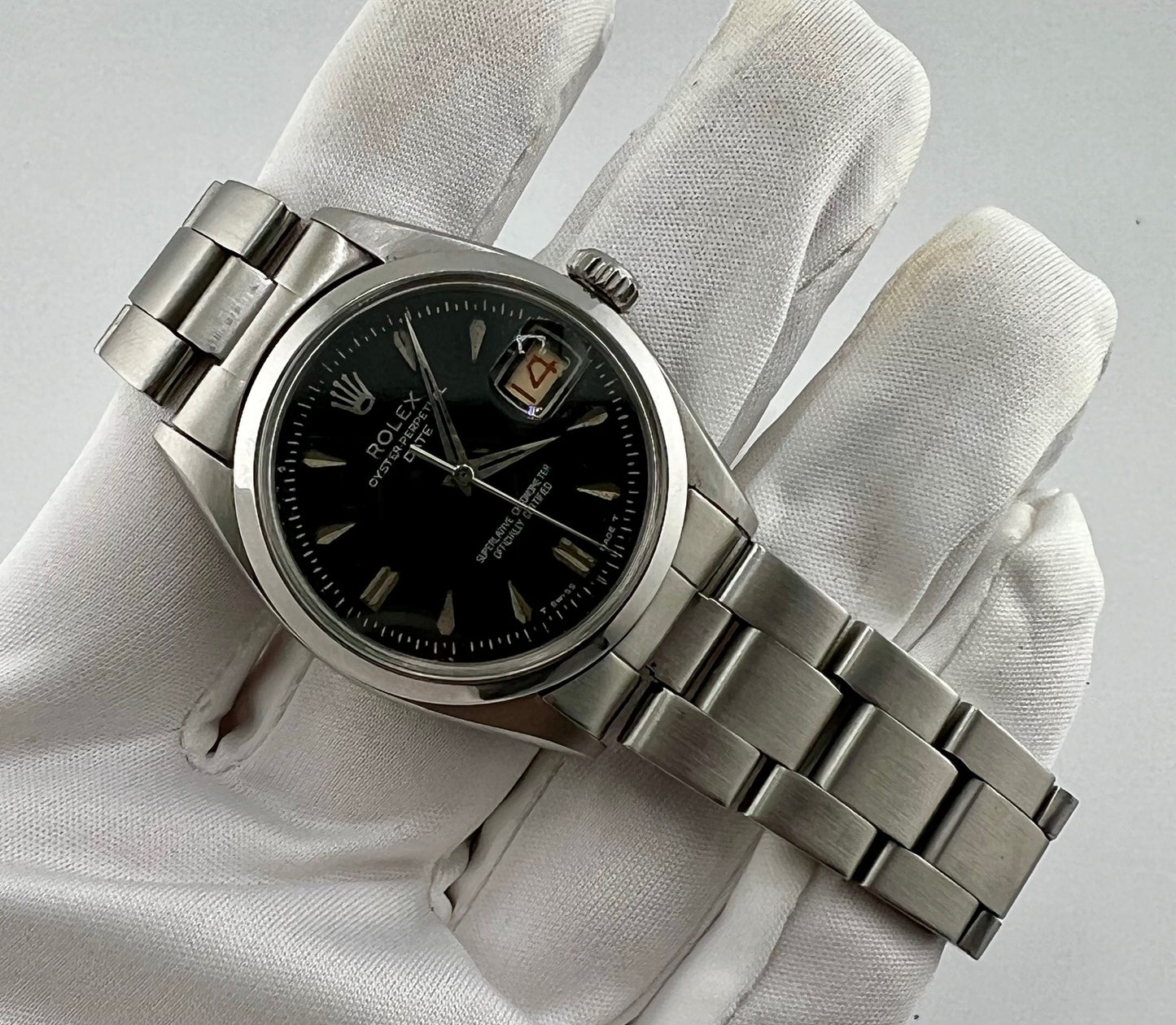 Rolex Oyster Perpetual Date 6534 1957 Black Dial 34mm
