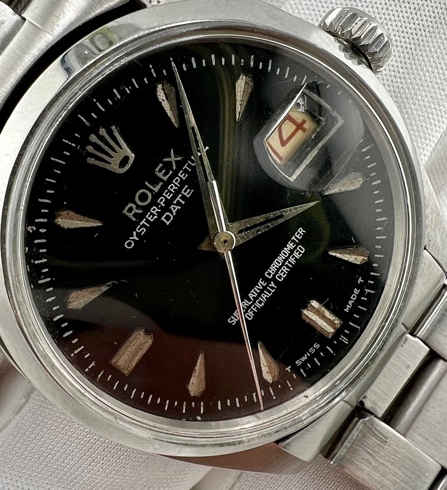 Rolex Oyster Perpetual Date 6534 1957 Black Dial 34mm