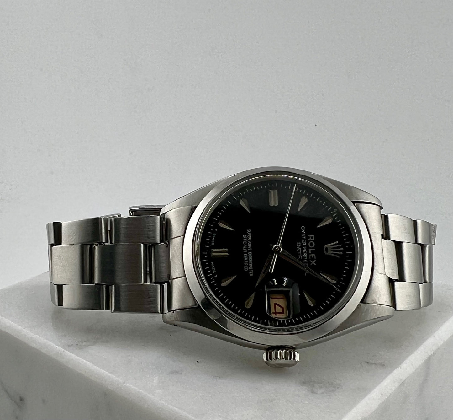 Rolex Oyster Perpetual Date 6534 1957 Black Dial 34mm