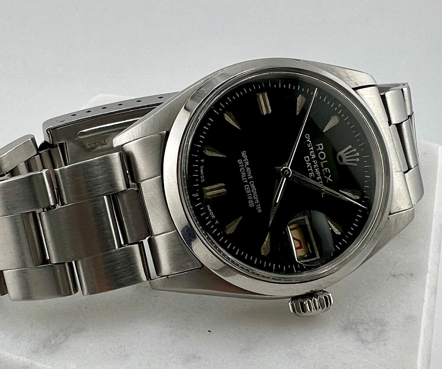 Rolex Oyster Perpetual Date 6534 1957 Black Dial 34mm