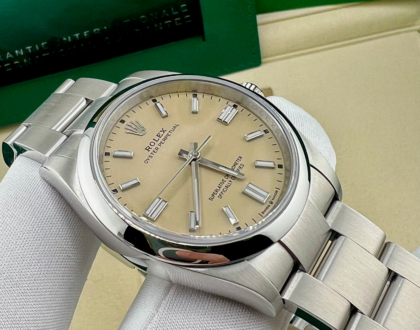 Rolex Oyster Perpetual 36mm Beige Dial 2025 NEW
