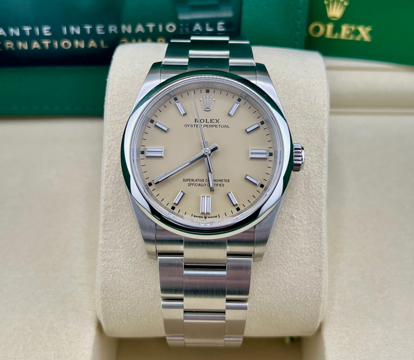 Rolex Oyster Perpetual 36mm Beige Dial 2025 NEW