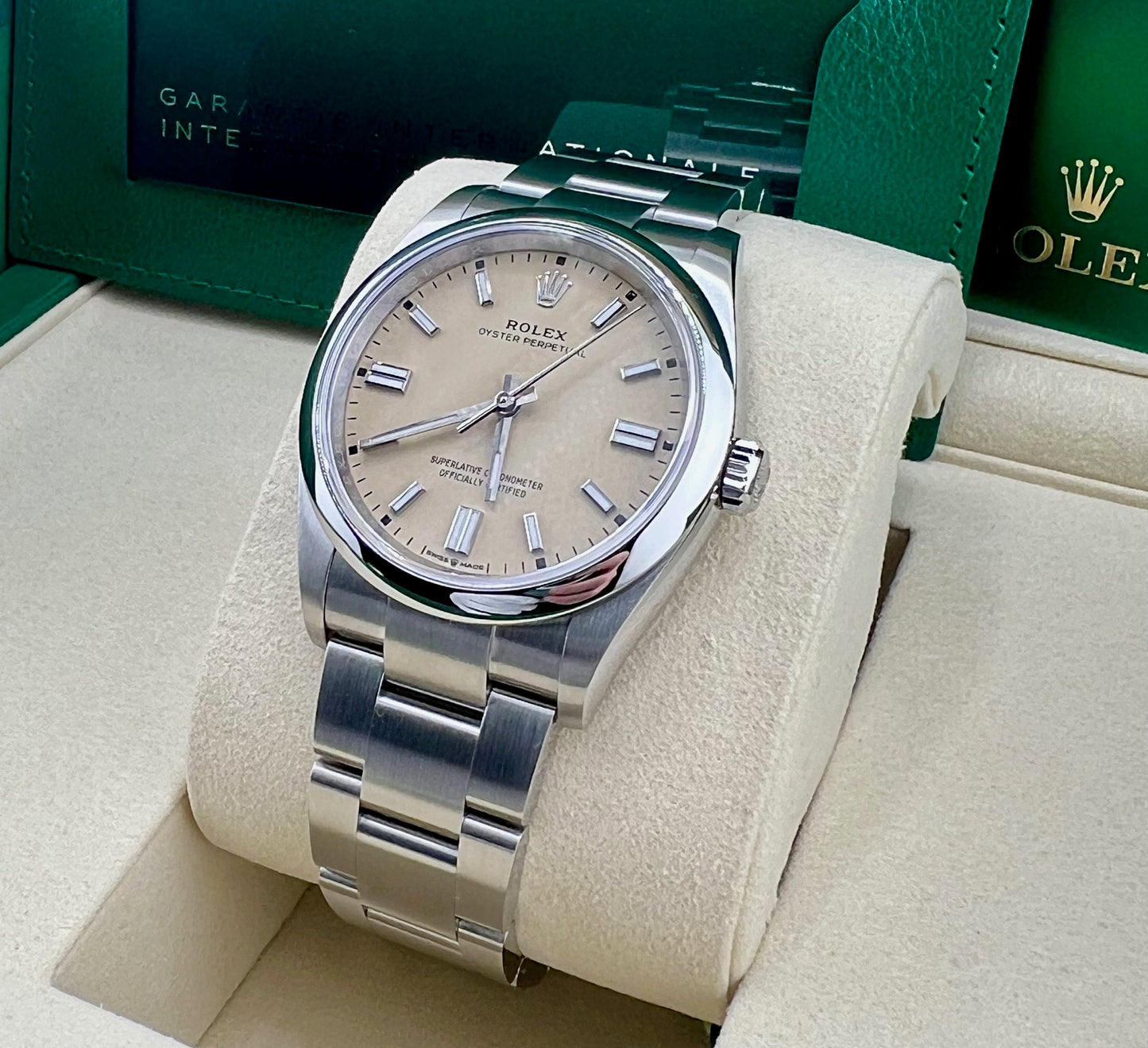 Rolex Oyster Perpetual 36mm Beige Dial 2025 NEW