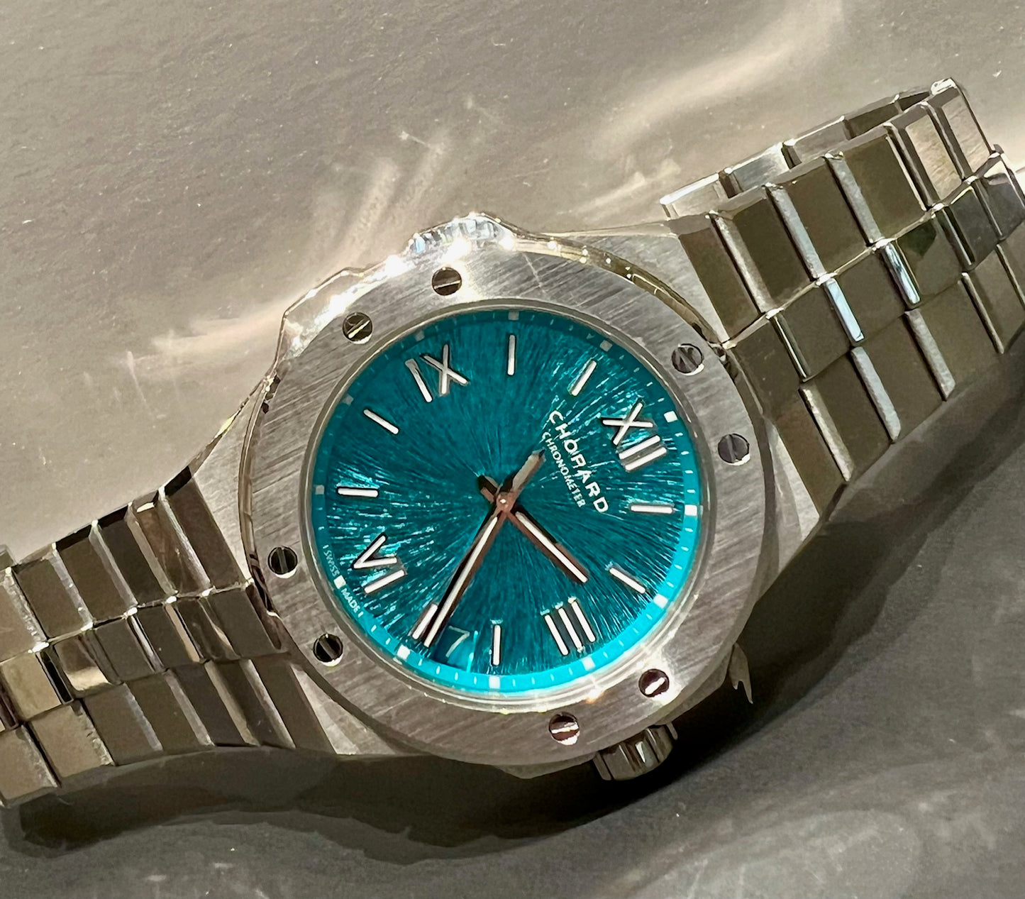 Chopard Alpine Eagle Large 2022 like new Maritime blue dial