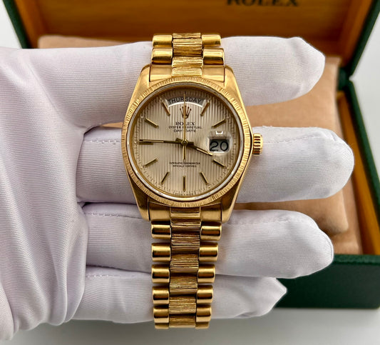 Rolex Day-Date 36mm 18078 1978 Corteccia Tapestry Dial president