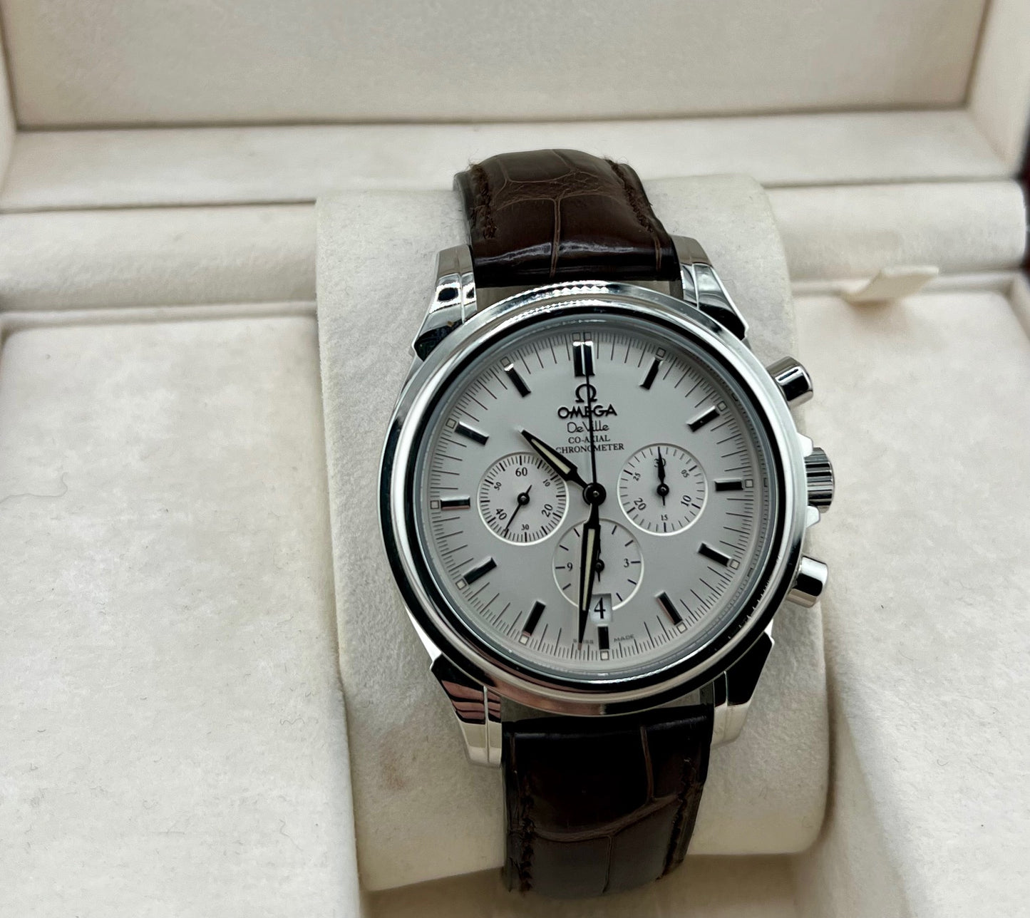 Omega De Ville Co-axial Chronograph 48413132 No Paper Omega