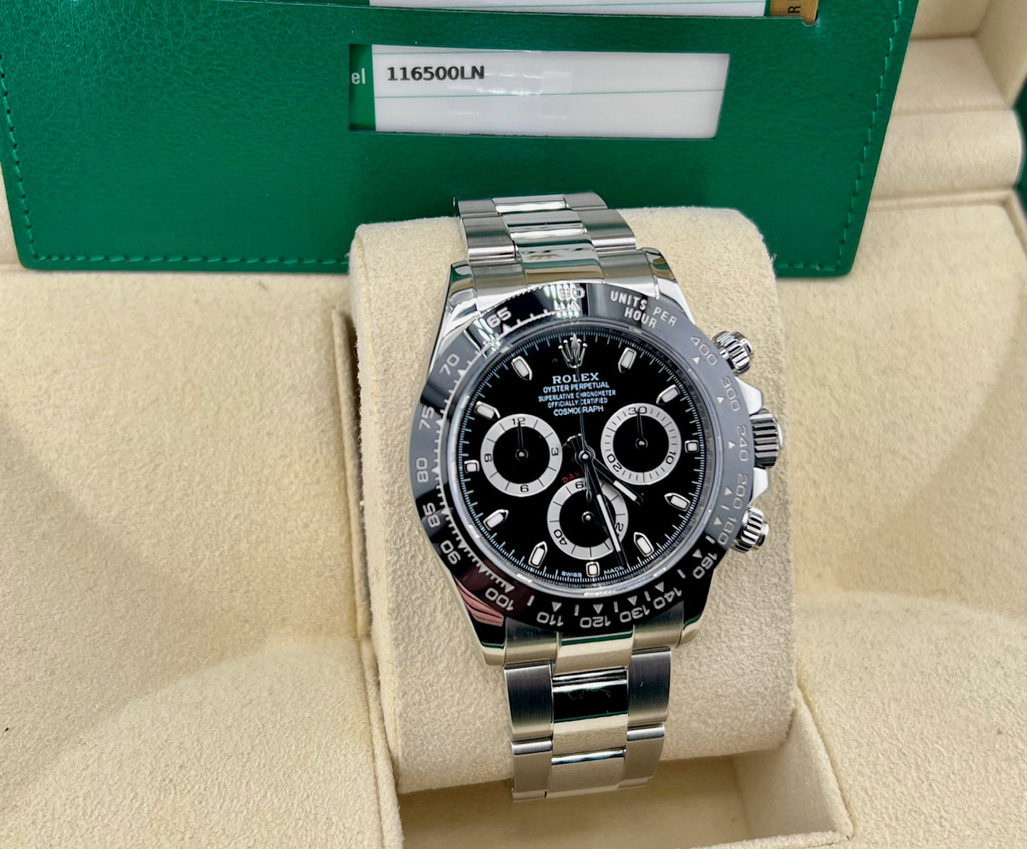 Rolex Daytona 116500LN Black Dial 2018 Full Set