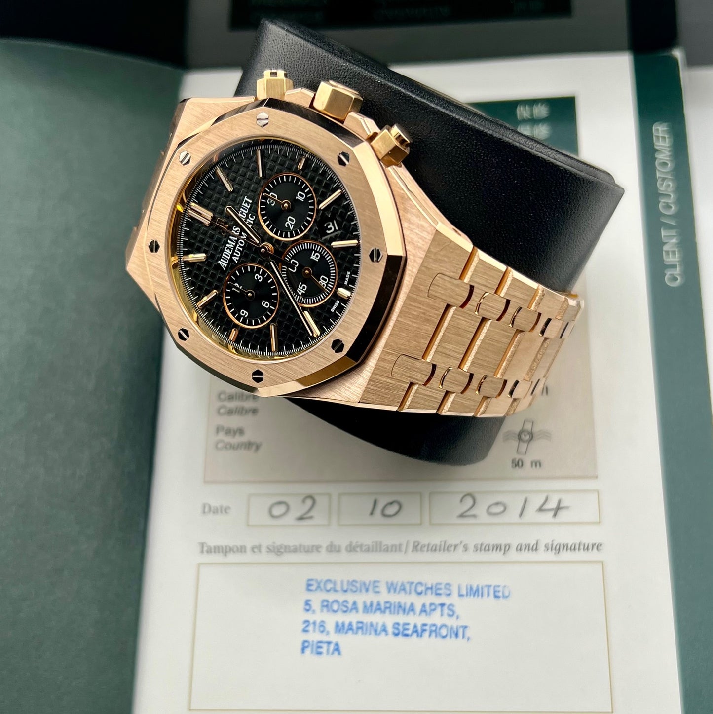 Audemars Piguet Royal Oak Chronograph 26320OR Black Dial 2014 Box&Paper 2014
