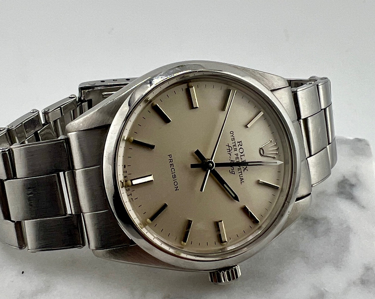 Rolex Air-King 5500 34mm Air King plexy 1980 solo orologio