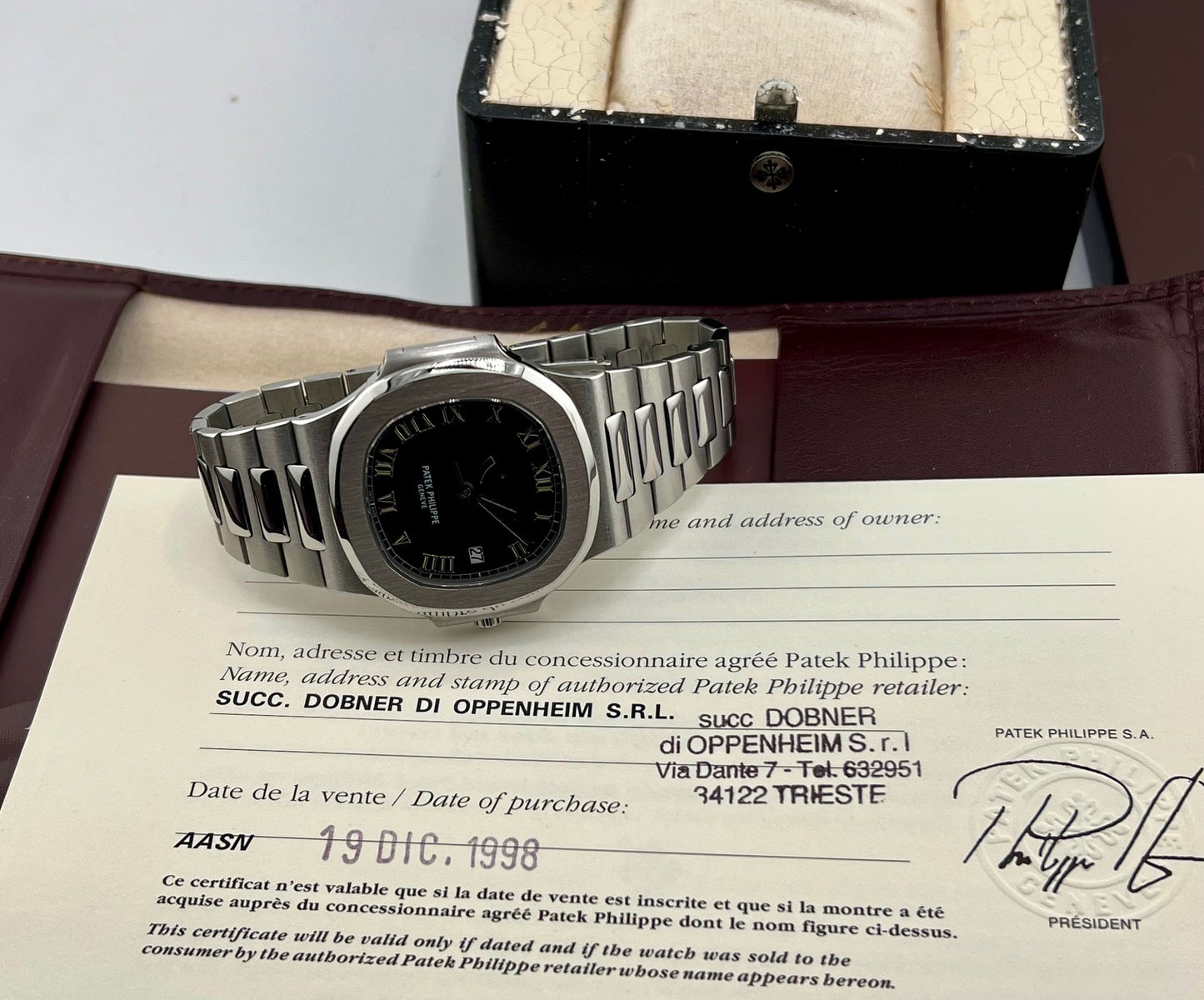 Patek Philippe Nautilus 3710/1A Full Set 1998 Ita 40mm