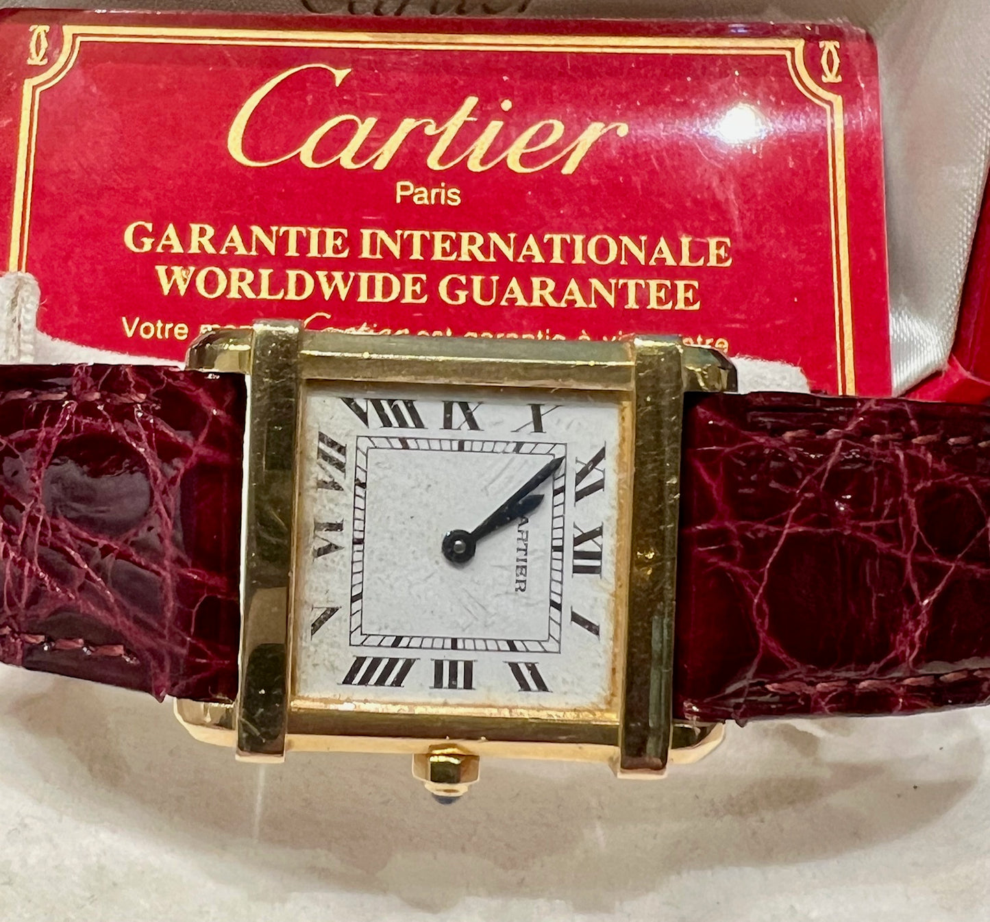 Cartier Montre Cartier Tank En Chinoise Vers 8105 full set Quarz