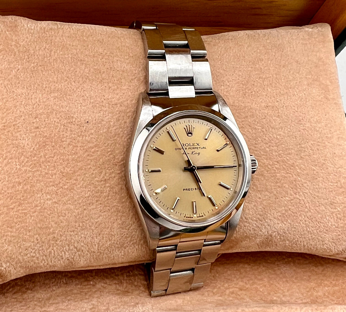 Rolex Air-King 14000 Champagne Dial 1996 No Paper Rolex