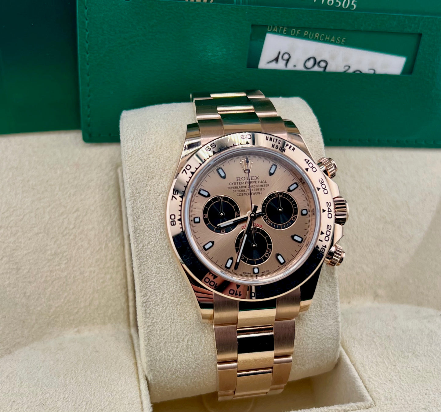 Rolex Daytona 116505 Everose 2020 Full Set