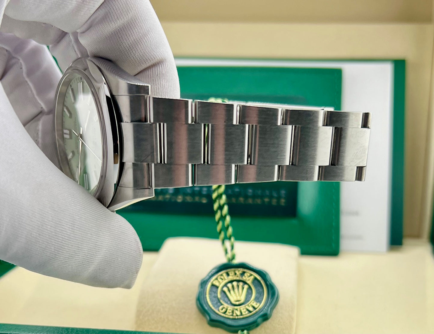 Rolex Oyster Perpetual Pistacchio Dial (2025) 41mm