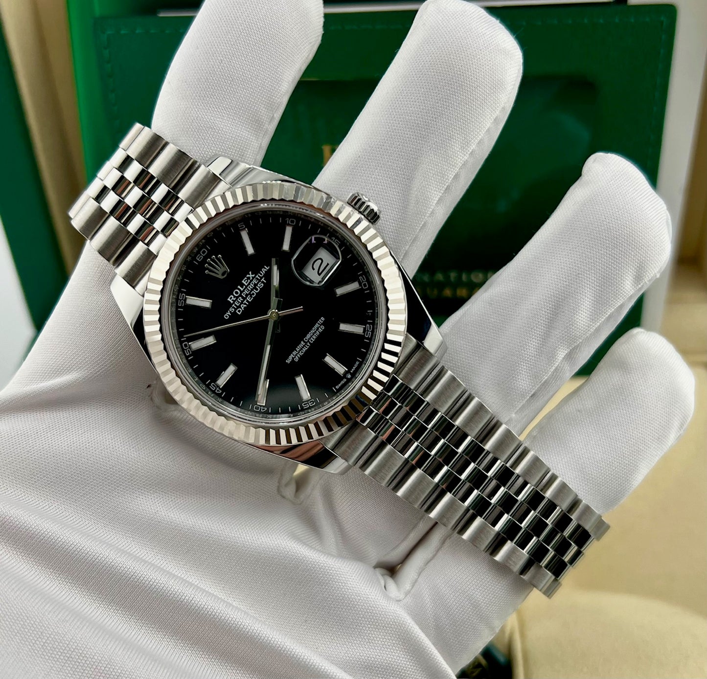 Rolex Datejust 41mm 126334 Black Dial Jubilèe 2024