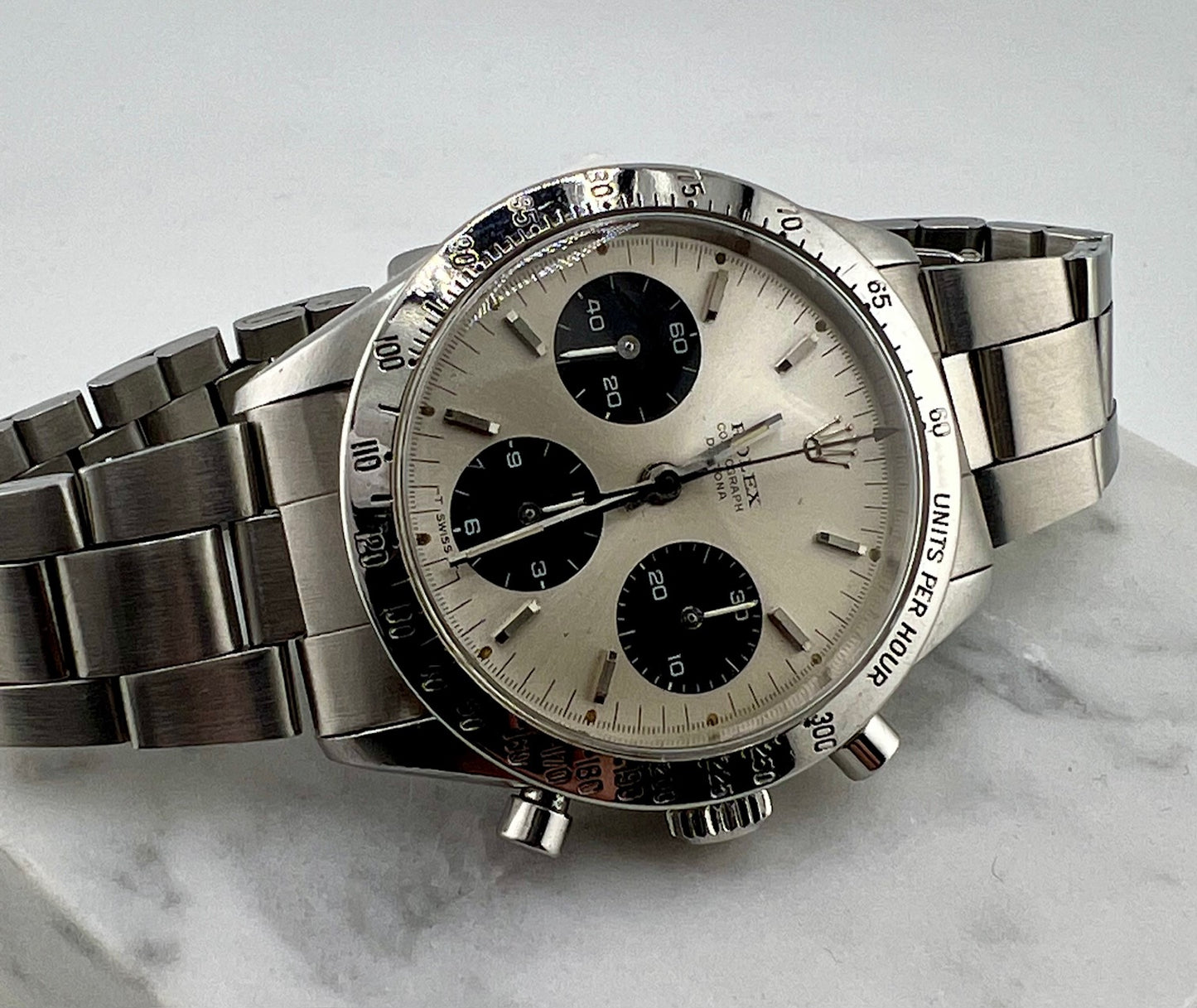 Rolex Daytona 6239 1966 37mm silver dial
