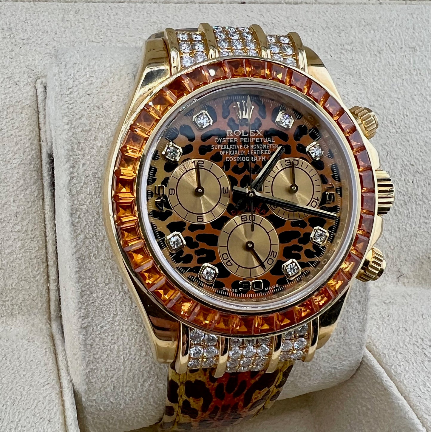 Rolex Daytona 116598SACO Leopard Box&Paper 2007