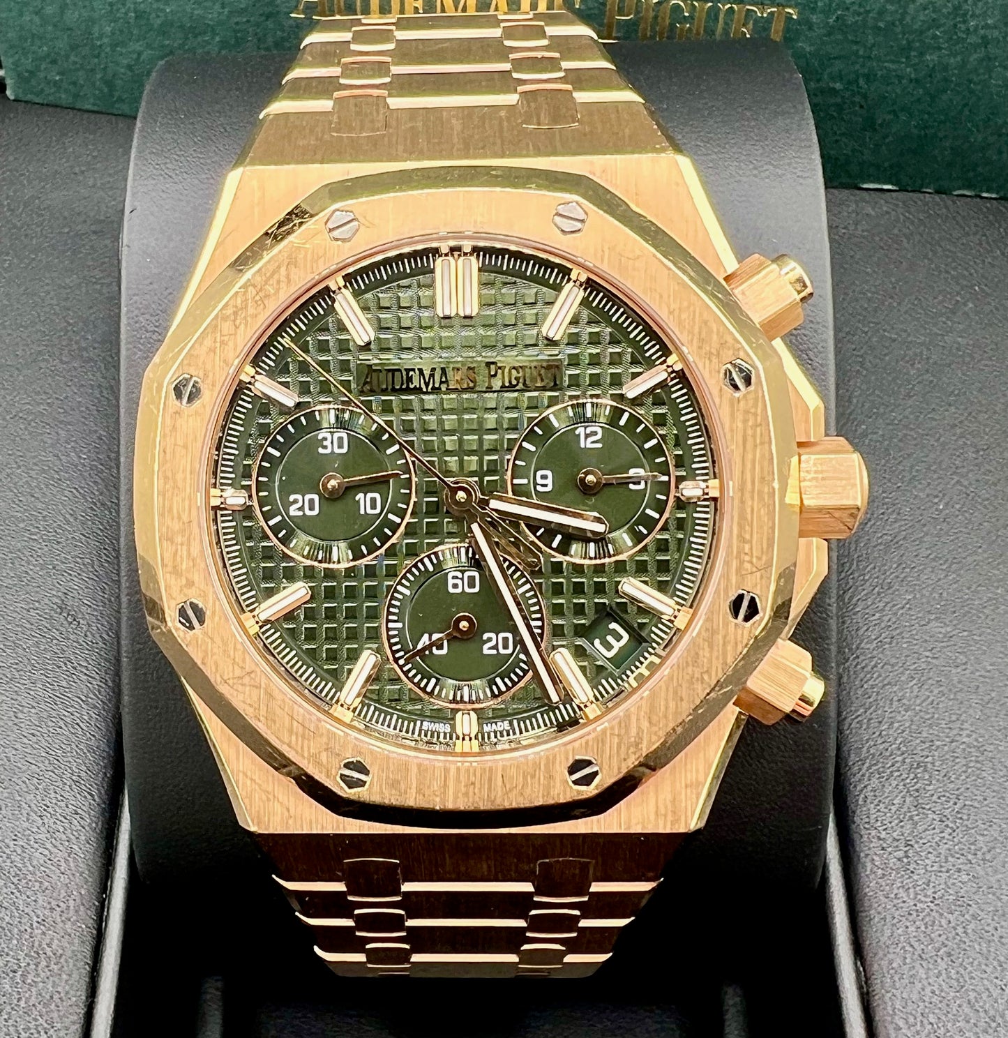 Audemars Piguet Royal Oak Chronograph 50th Anniversary 26240OR Green Dial 2022