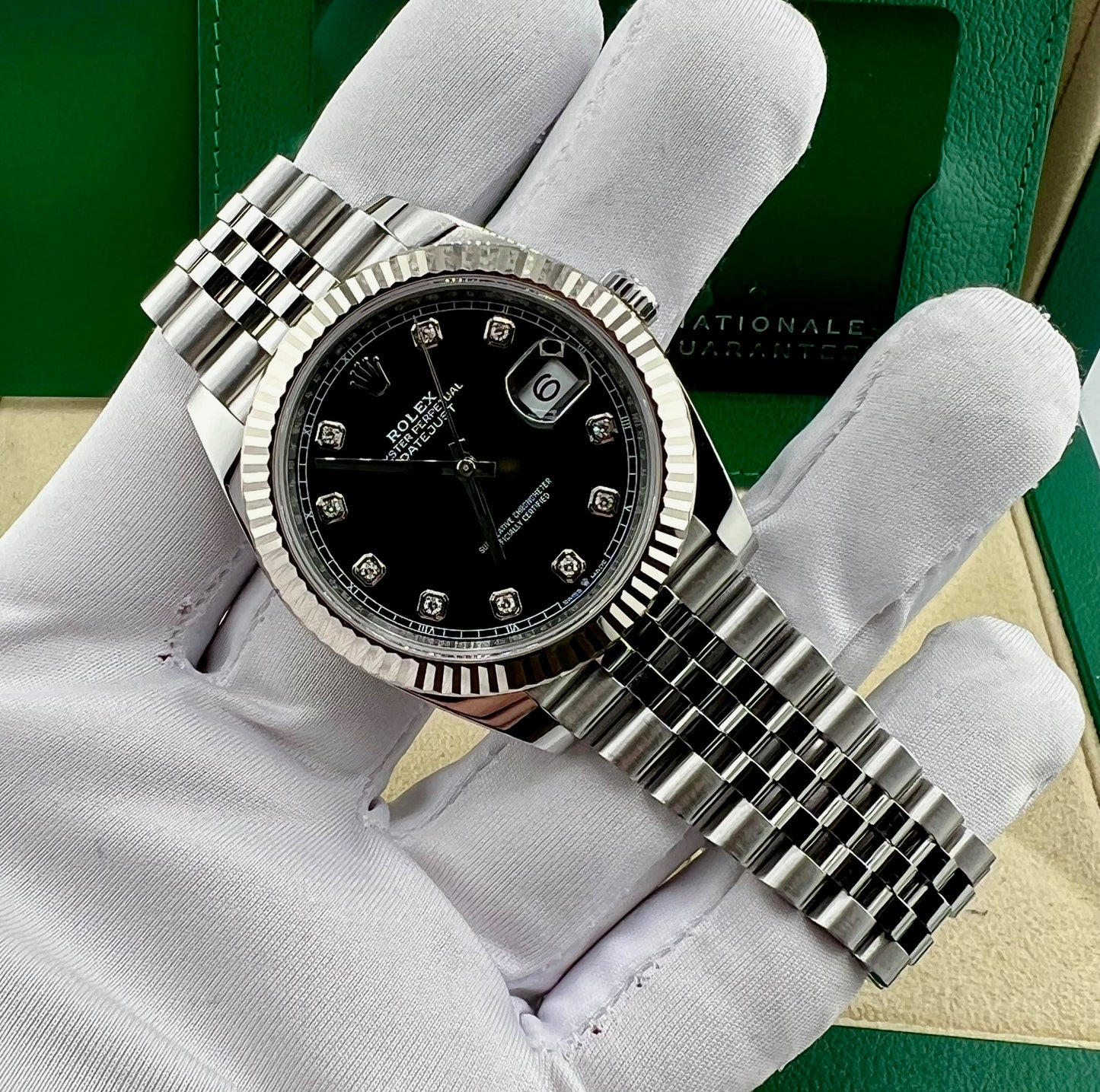 Rolex Datejust 41mm 126334 Black Diamond Index Jubilèe 2023