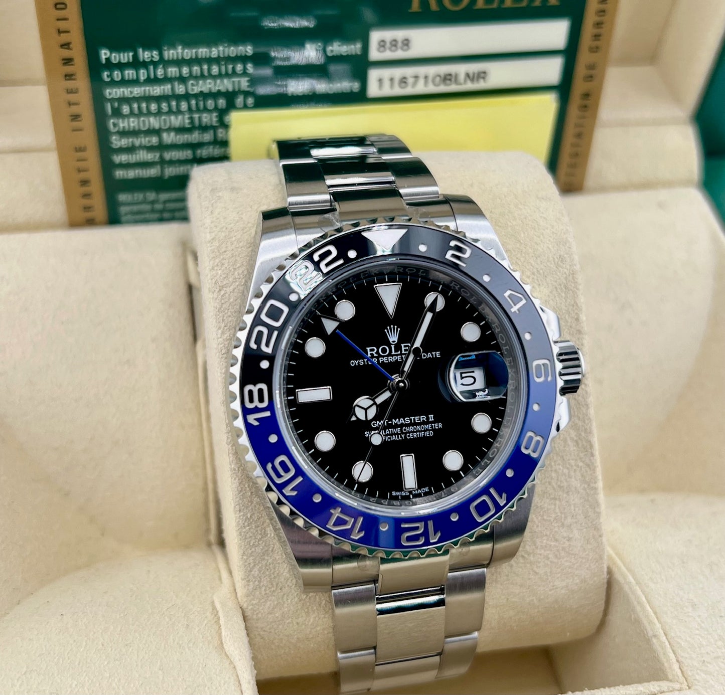 Rolex GMT-Master II "Batman" 116710BLNR 2014 Box&Paper HK