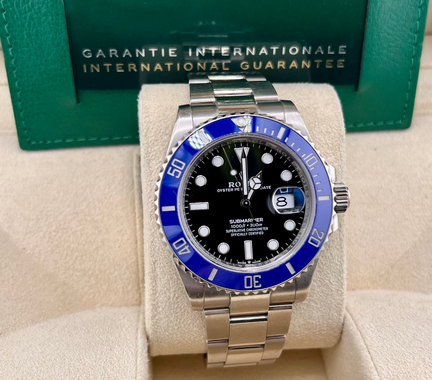 Rolex Submariner Date 41mm 126619LB White Gold 10 links B&P