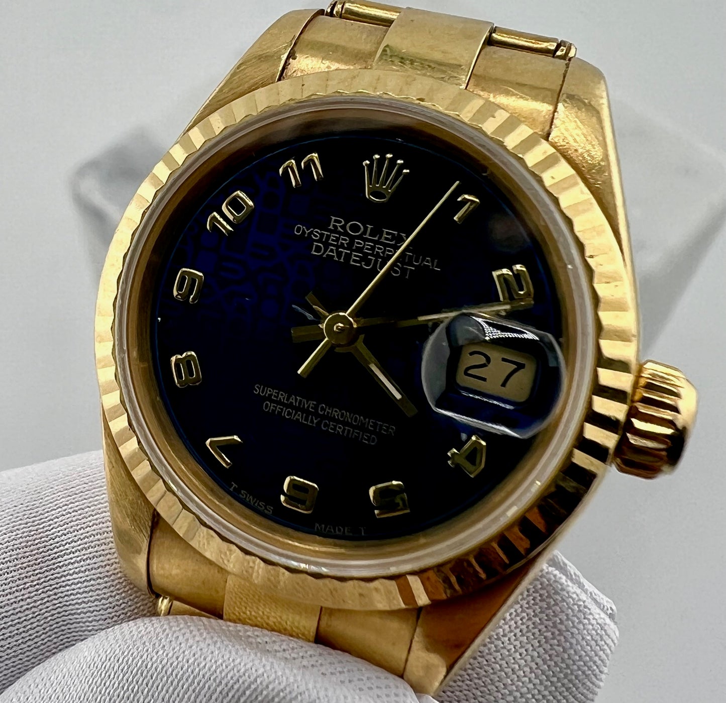 Rolex Lady-Datejust 69178 26mm Blue Dial Oyster 1992 only watch