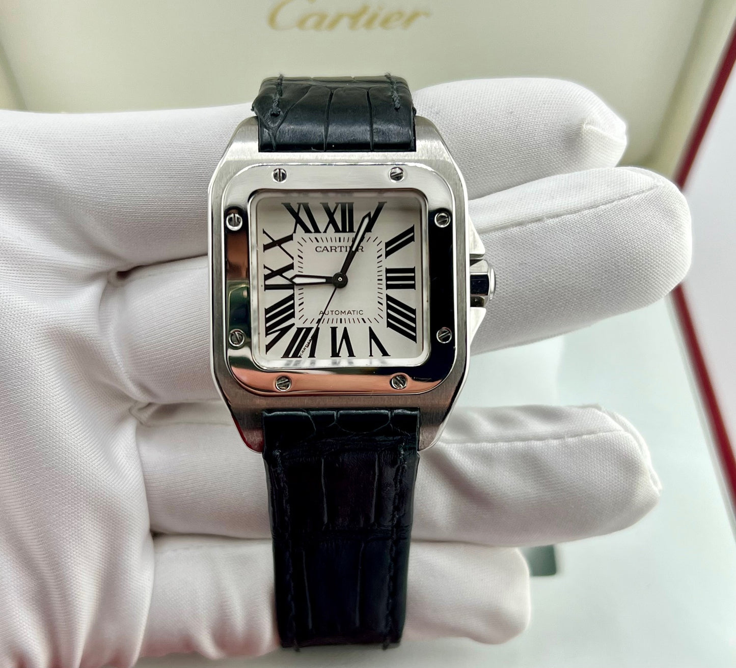 Cartier Santos 100 medium 2878 full set 2009