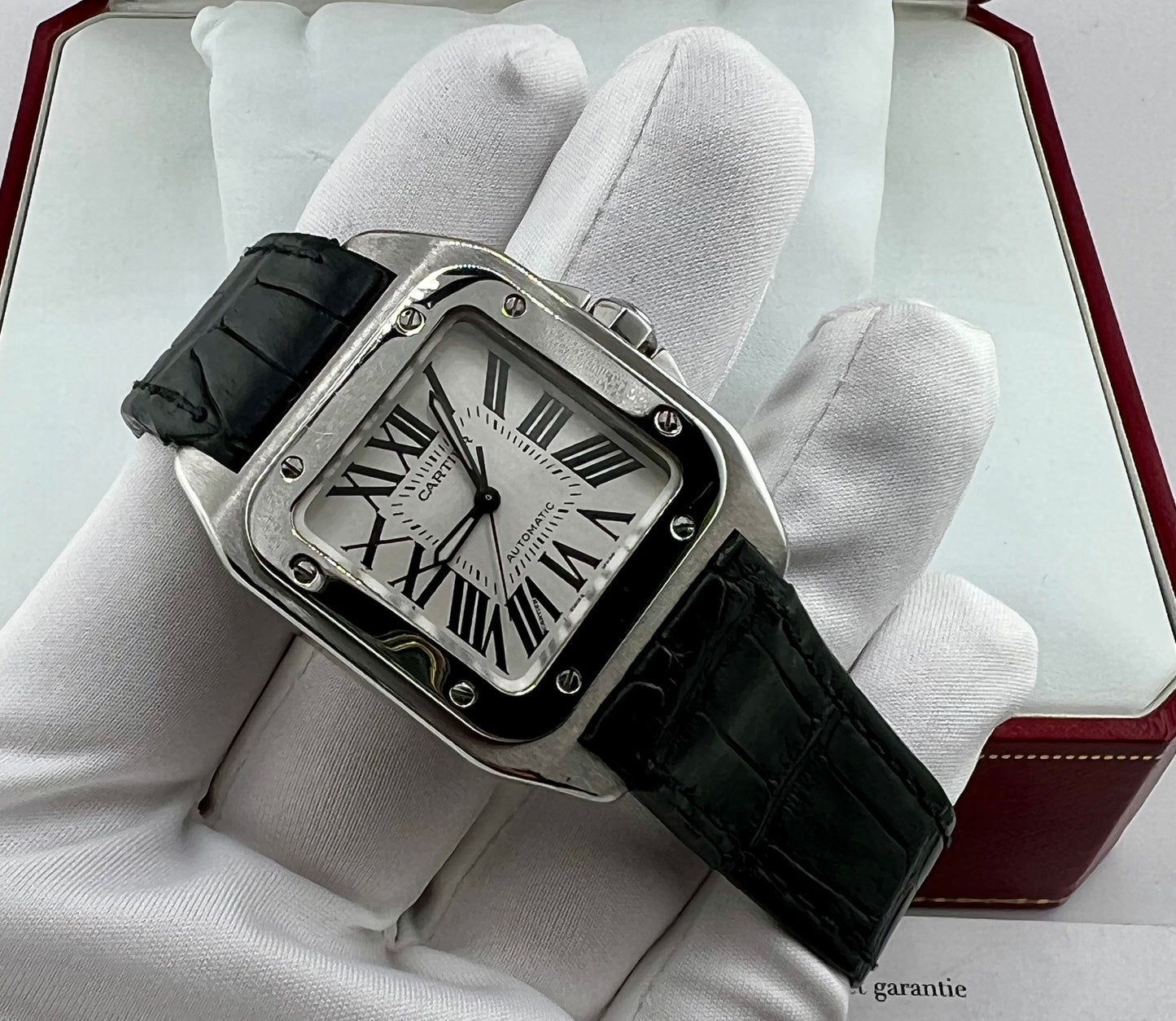 Cartier Santos 100 medium 2878 full set 2009