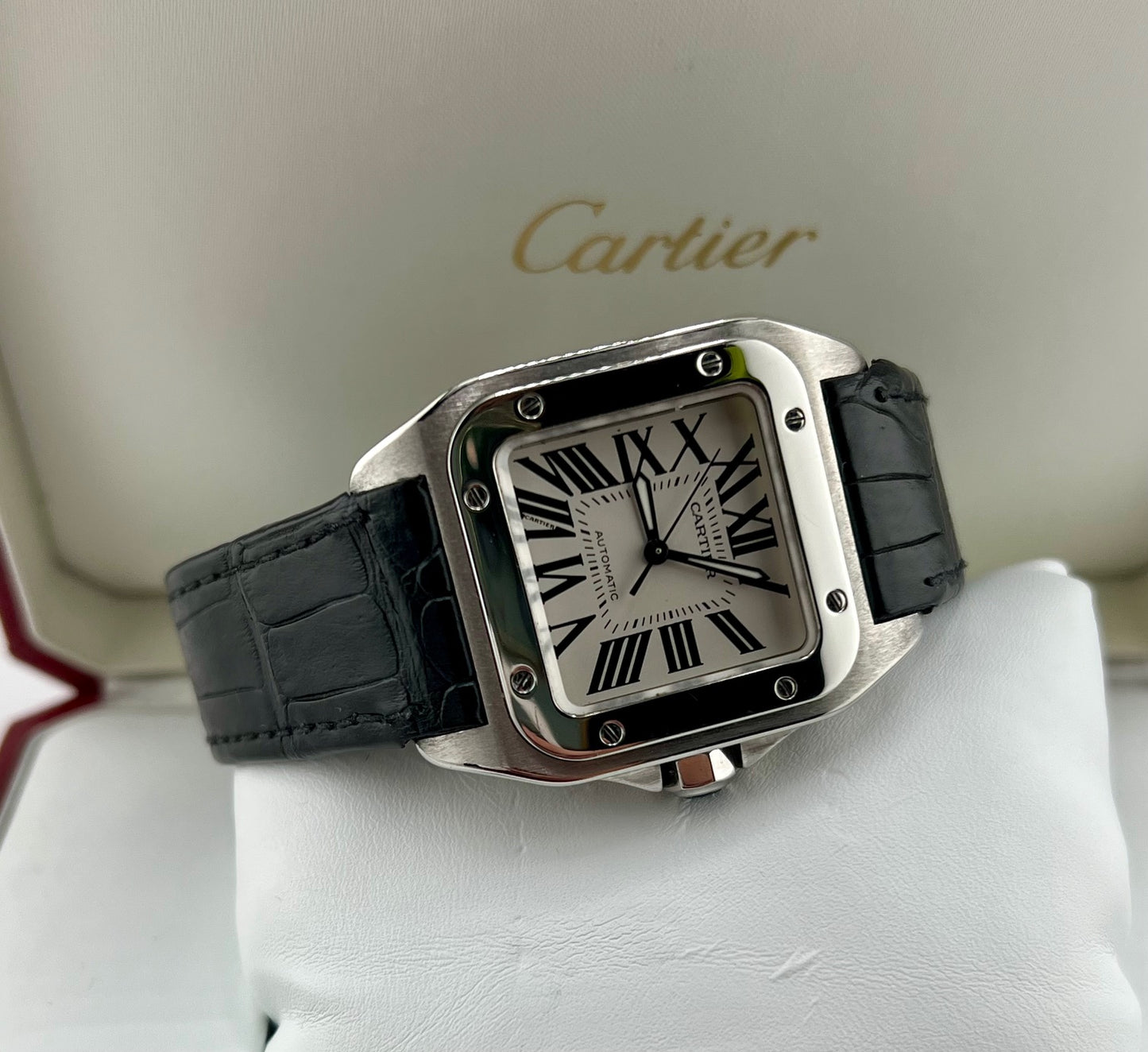 Cartier Santos 100 medium 2878 full set 2009