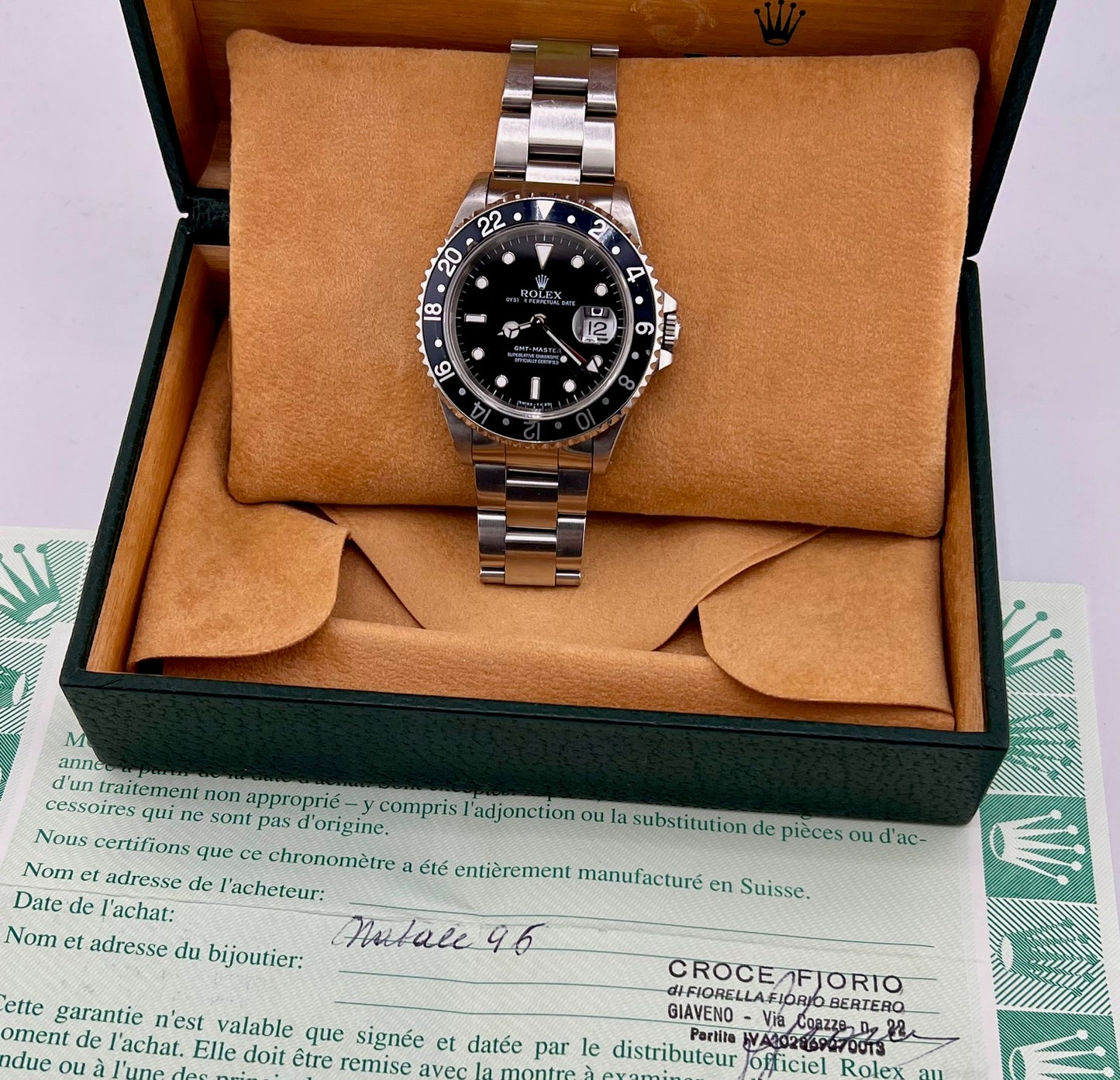Rolex GMT-Master I 16700 Box&Paper Ita 1996