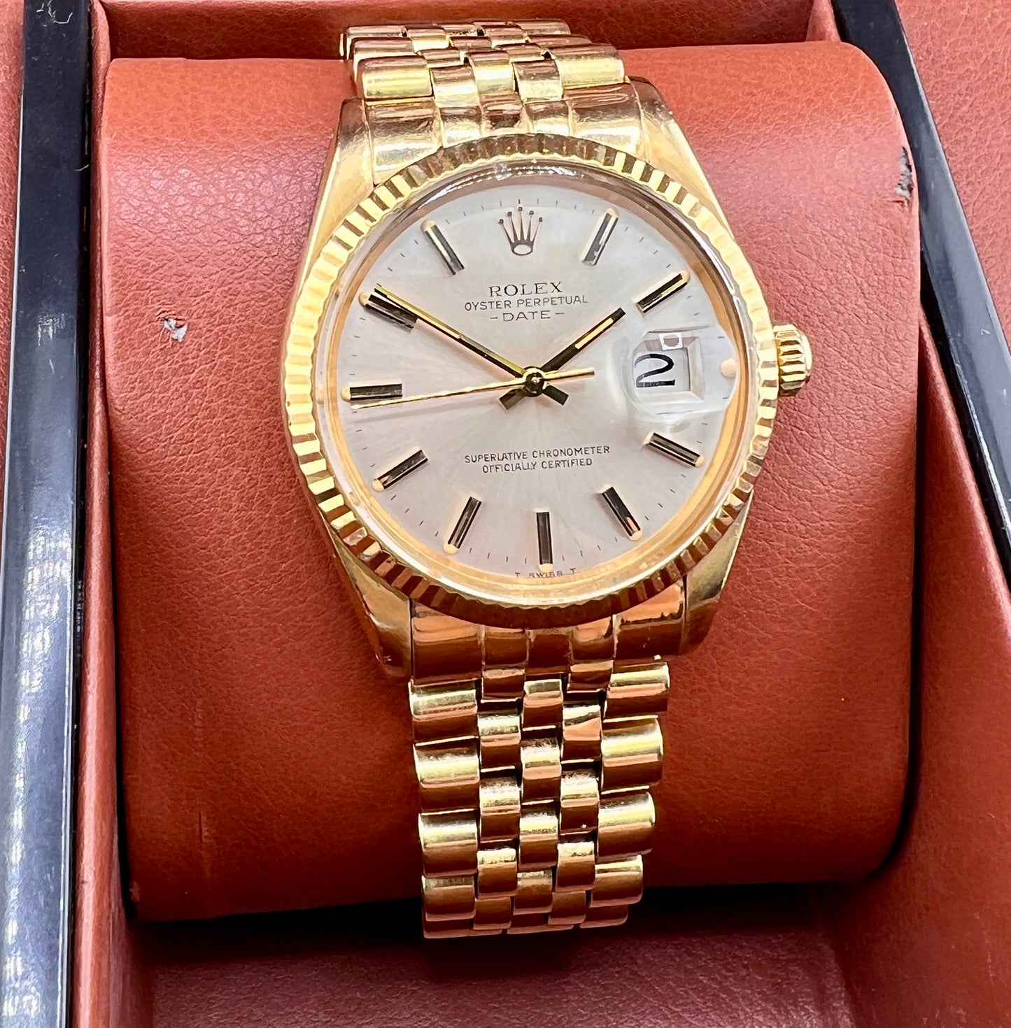 Rolex Oyster Perpetual Date 34mm 15038 Jubilèe 1981 only watch