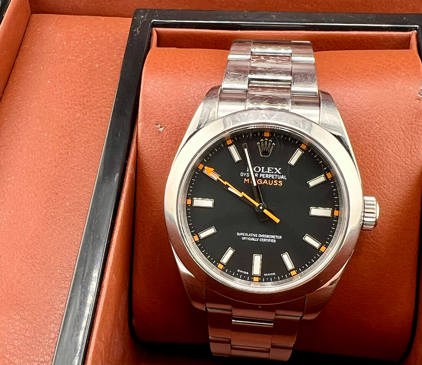 Rolex Milgauss 116400 Black Dial 2008 only watch 40mm