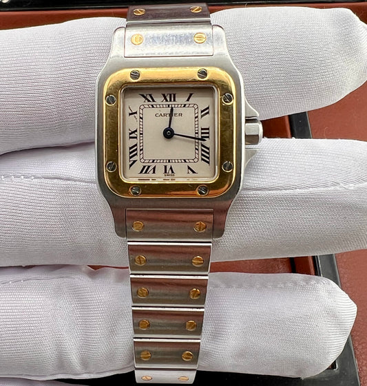 Cartier Santos 105930 quartz only watch solo orologio 24mm