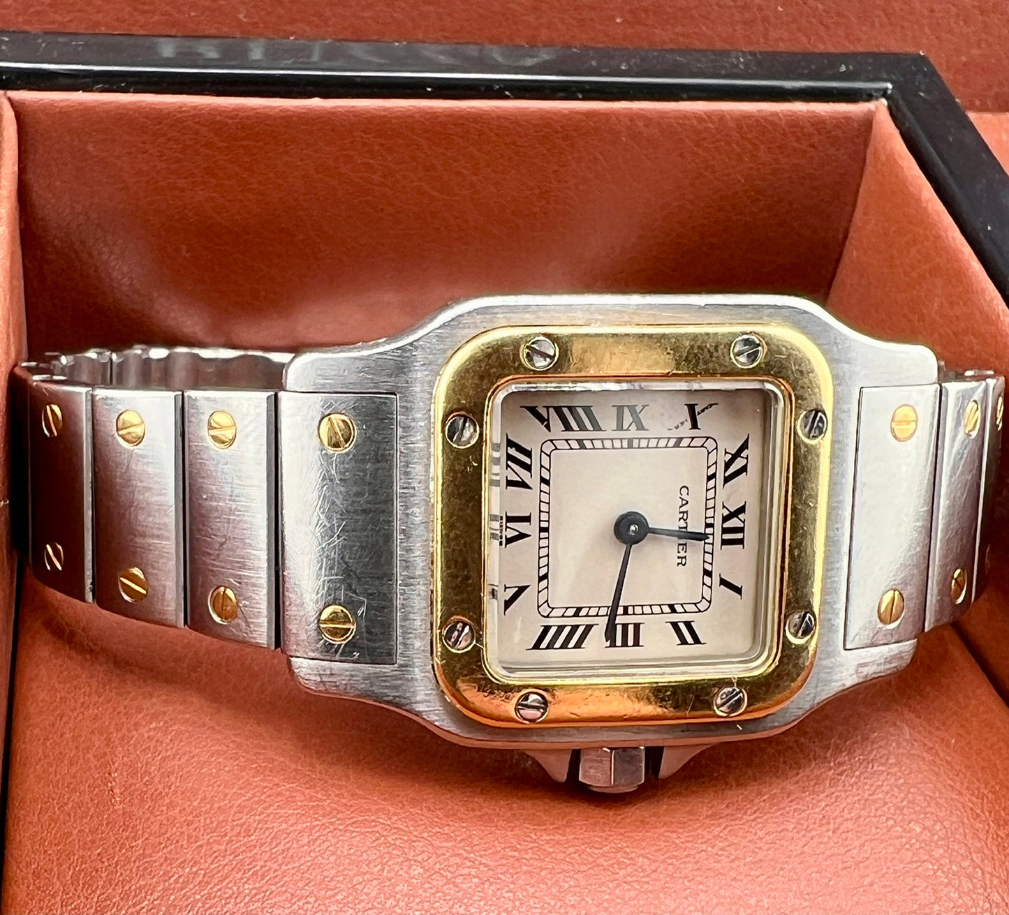 Cartier Santos 105930 quartz only watch solo orologio 24mm