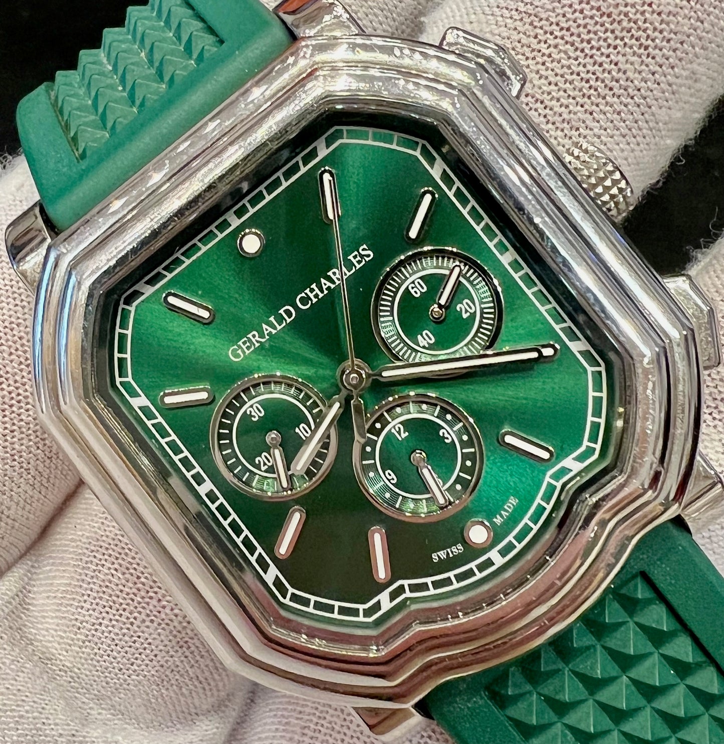 Gerald Charles Maestro 3.0 Chronograph Green only watch solo orologio
