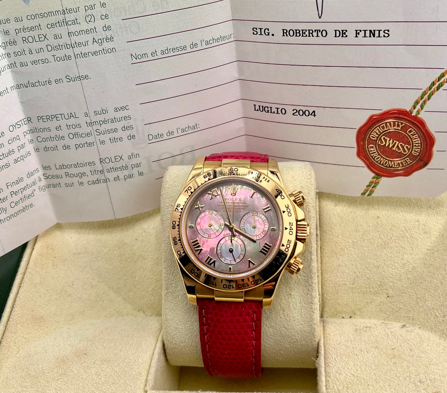 Rolex Daytona 116518 Tahiti MOP Dial 2004 (Ita)