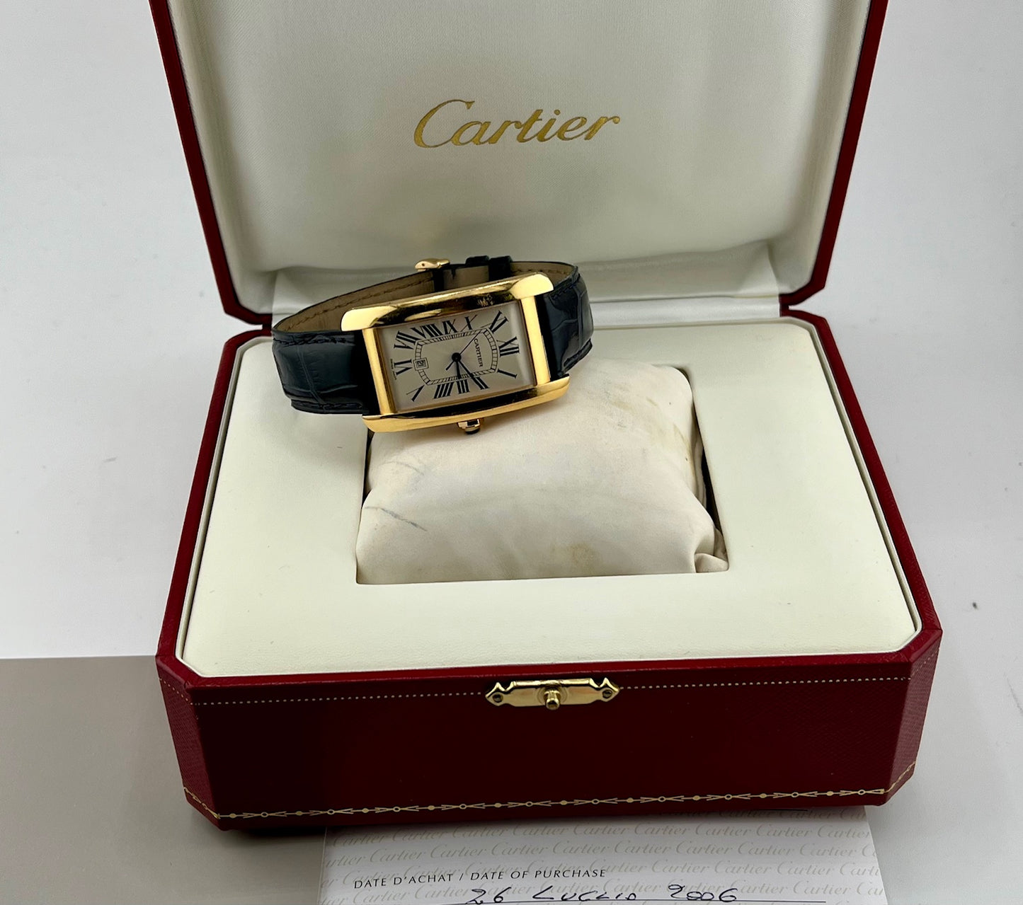 Cartier Tank Américaine rose gold XL 27X45mm Full Set 2006