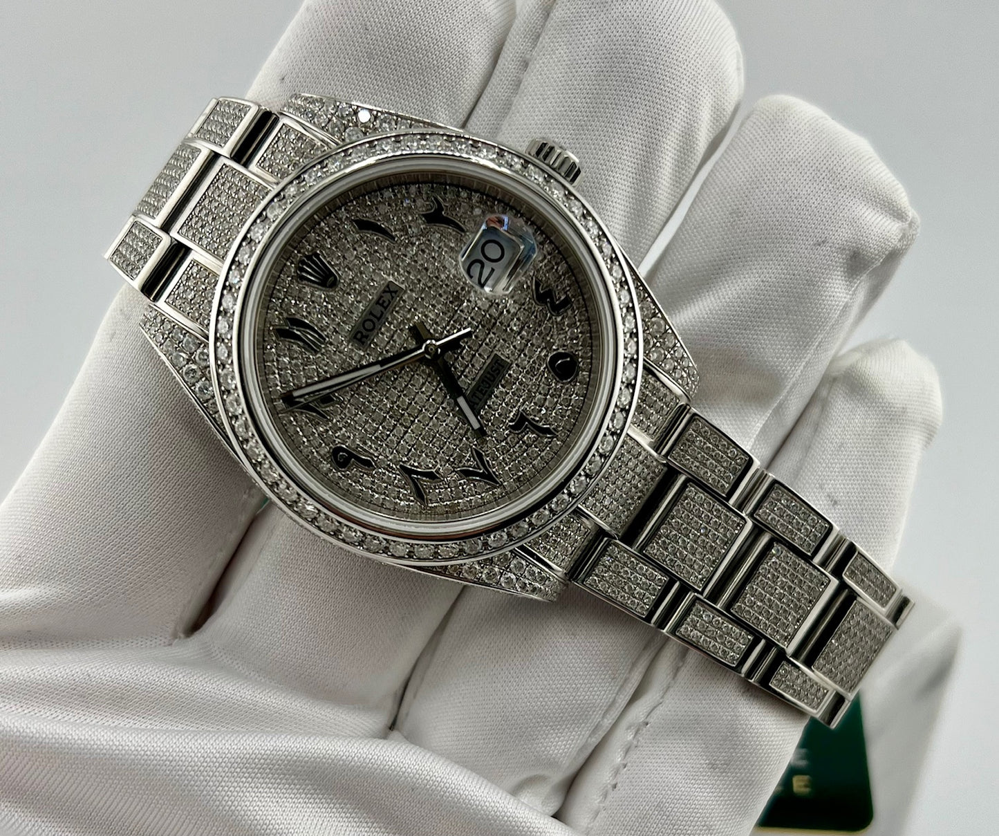 Rolex Datejust 126300 Custom Diamond Ice 2024 Oyster