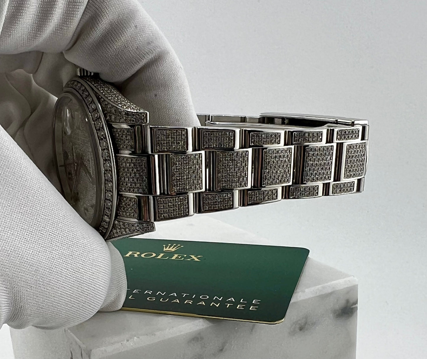 Rolex Datejust 126300 Custom Diamond Ice 2024 Oyster