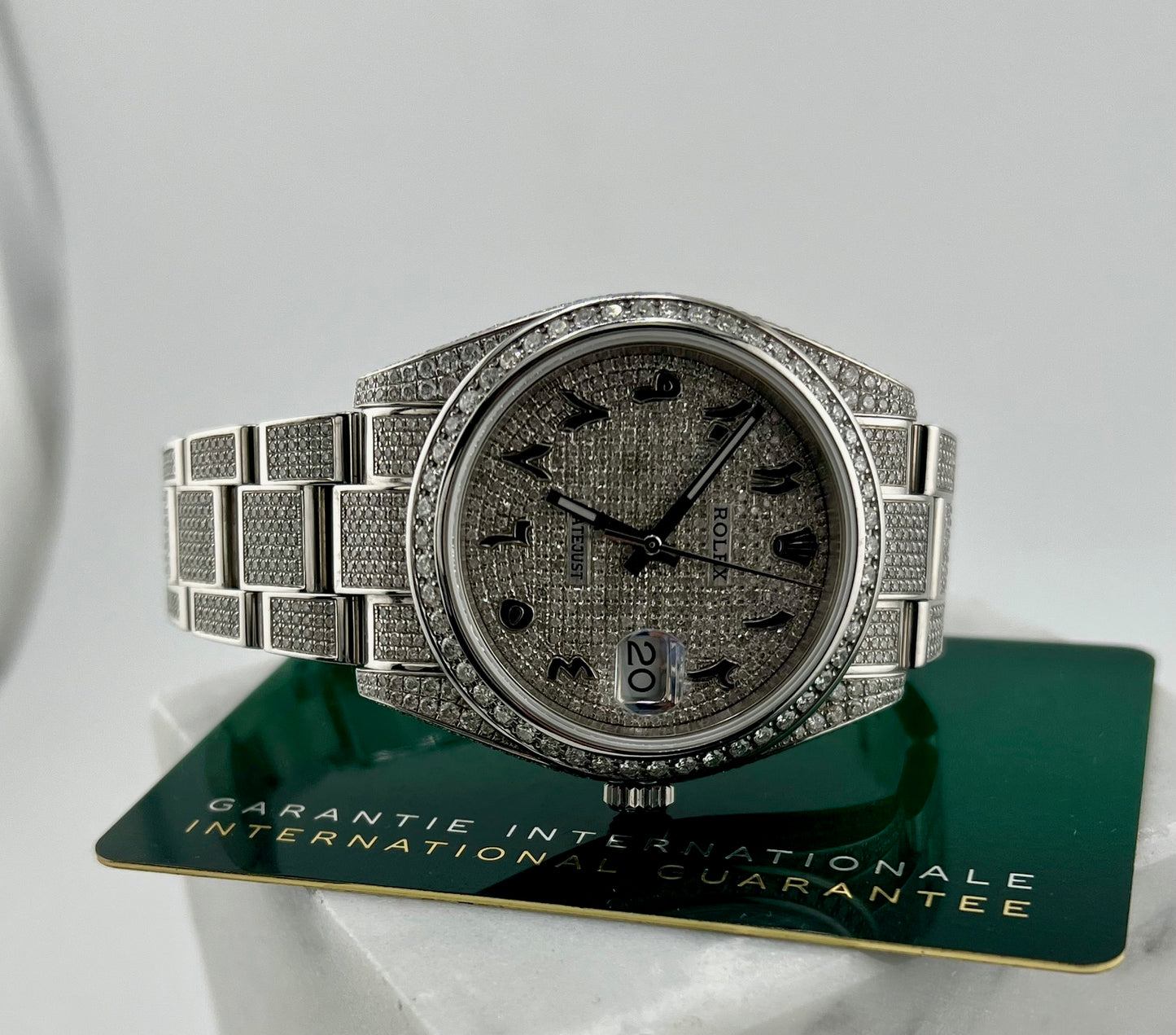 Rolex Datejust 126300 Custom Diamond Ice 2024 Oyster