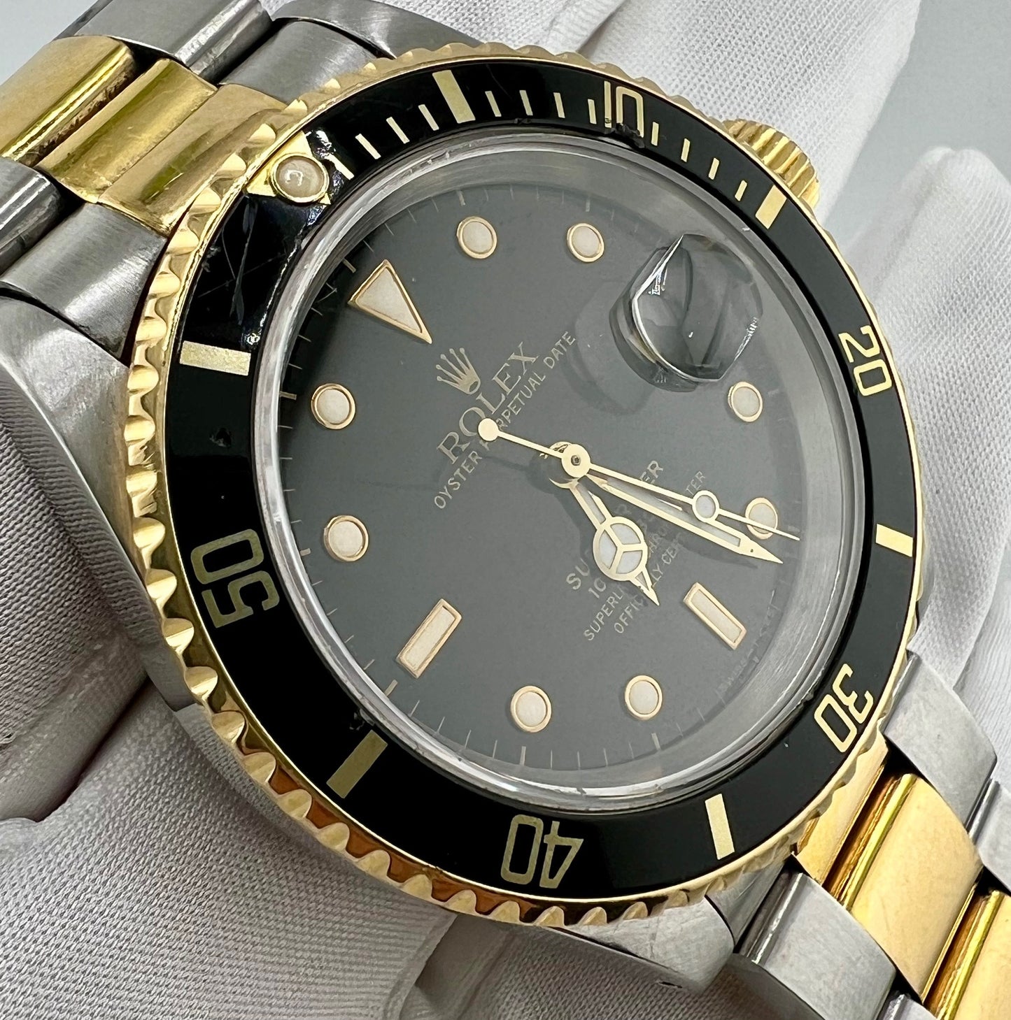 Rolex Submariner Date 16613 Black Matte Dial 1989 solo orologio