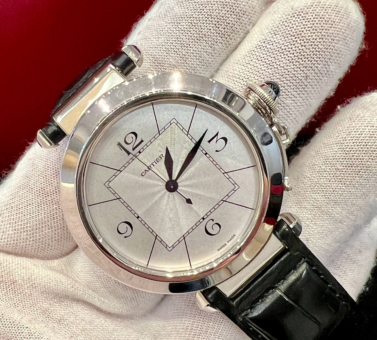 Cartier Pasha W3019851 Palladium 42mm white gold limited 99 pz