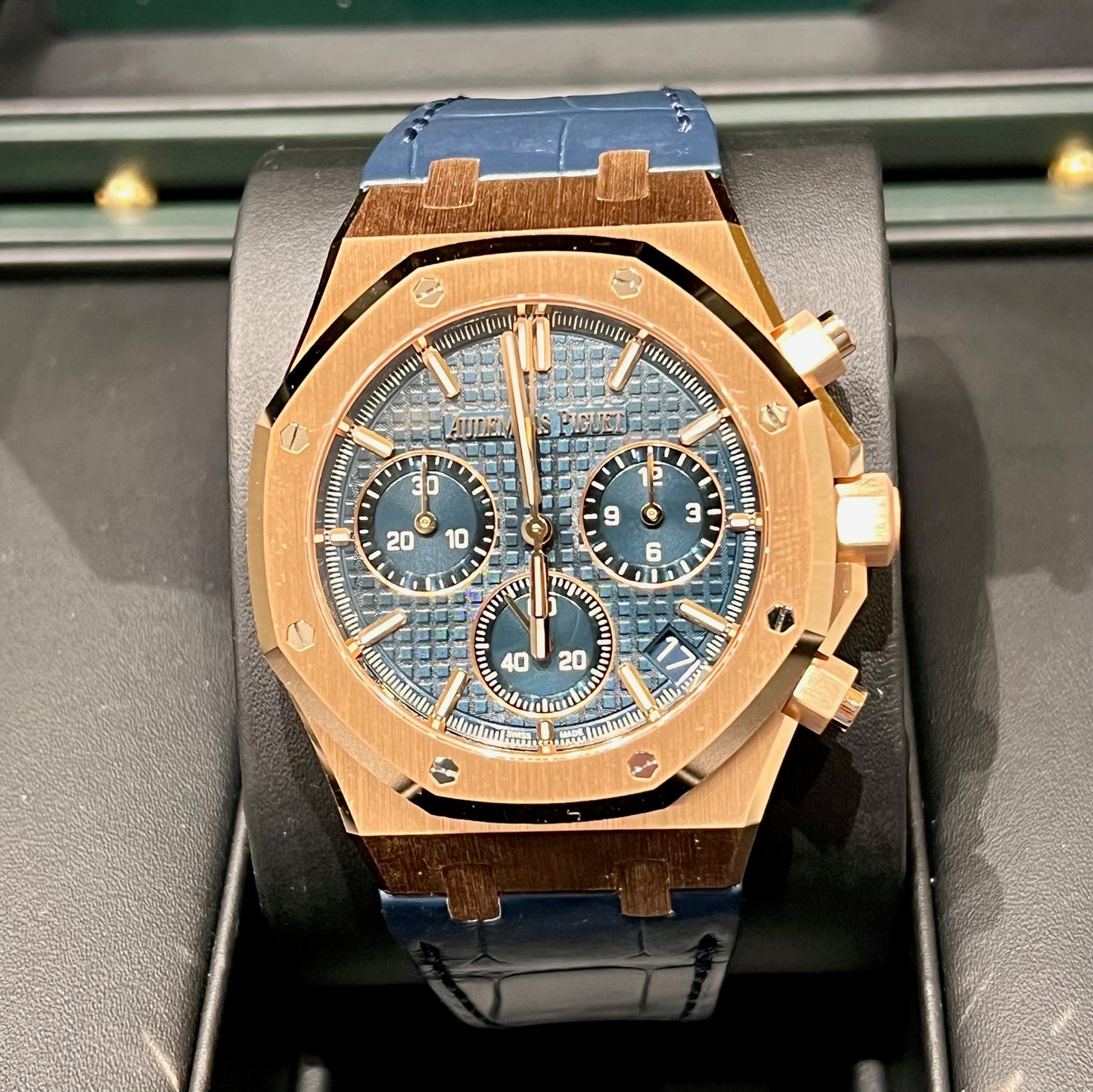 Audemars Piguet Royal Oak Chronograph 26240OR NEW 2025 41mm Blue Dial