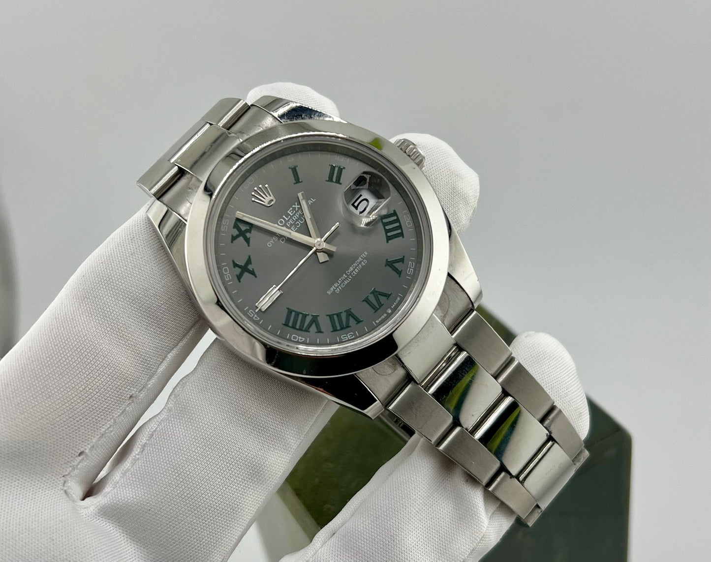 Rolex Datejust 41mm 126300 Wimbledon Oyster No Paper Rolex
