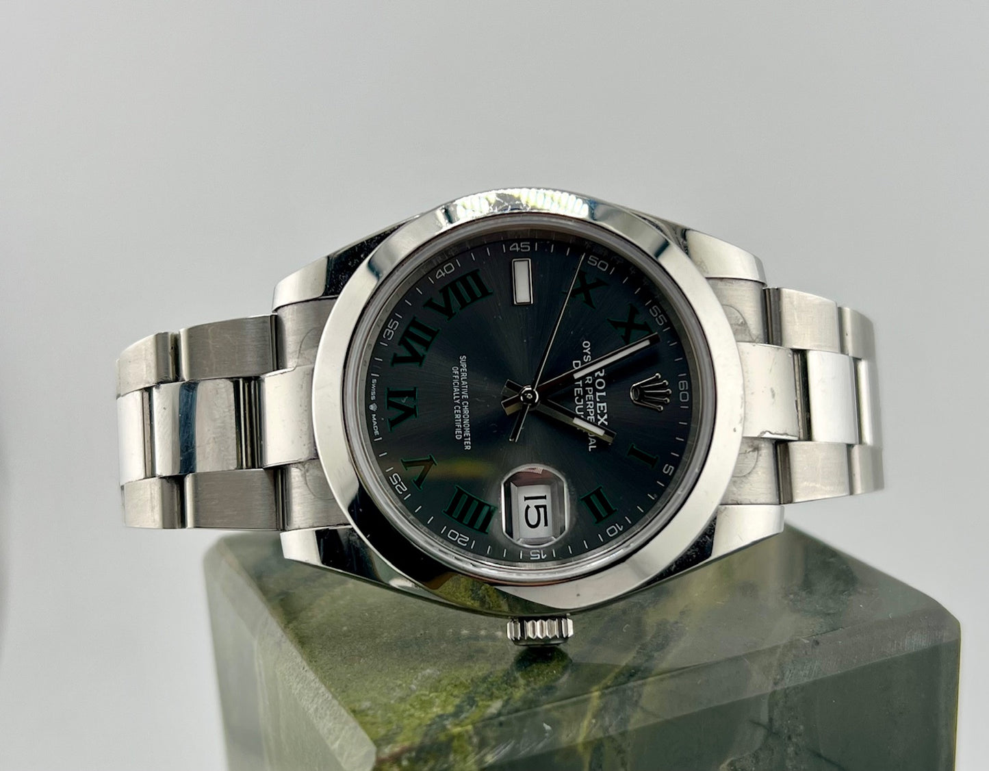 Rolex Datejust 41mm 126300 Wimbledon Oyster No Paper Rolex