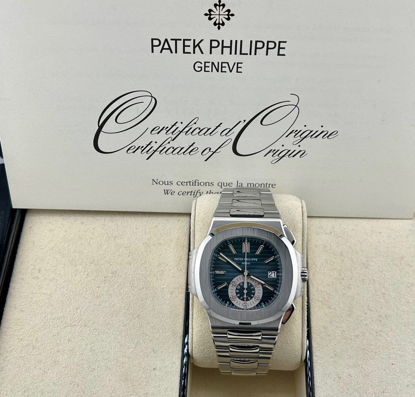 Patek Philippe Nautilus 5980/1A Blue Dial 2008 Box&Paper top condition (Arabia Saudita)